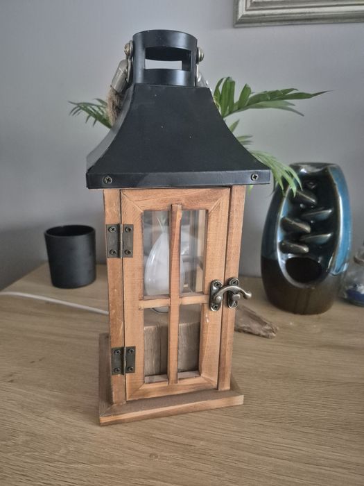 Lampka nocna rustykalna/boho