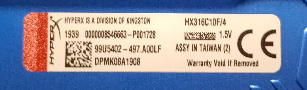 Pamięć RAM 2x4GB Kingston HyperX FURY DDR3 1600MHz