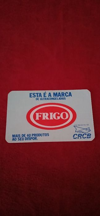 Calendário de bolso Frigo de 1991