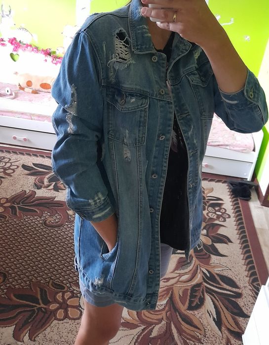 Katana jeansowa oversize L