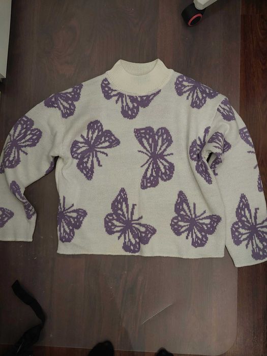 Sweter w motyle 158/164