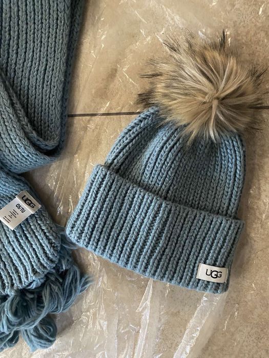 Шапка і шарф/ комплект жіночі оригінал UGG