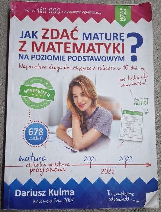 Książka Jak zdać maturę z matematyki na poziomie podstawowym.
