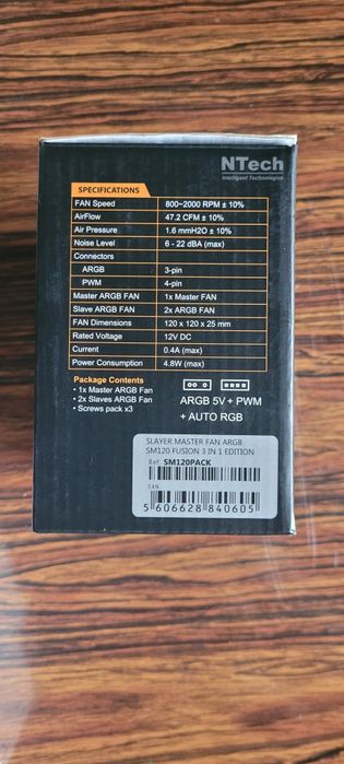Pack 3 Fans Argb Slayer