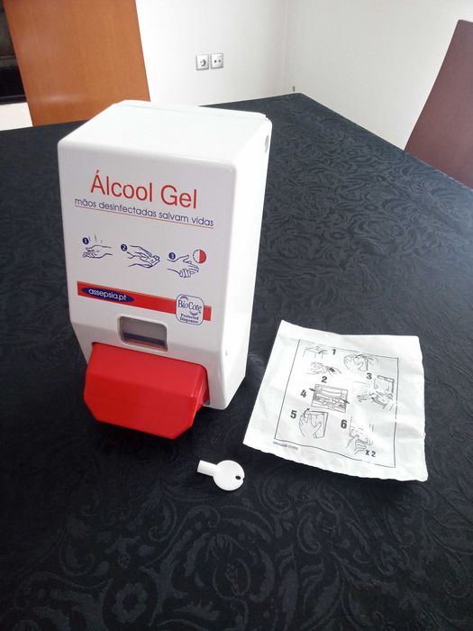 Dispensador manual de álcool gel/sabonete líquido (novo)