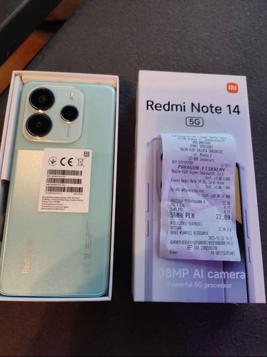 Xiaomi Redmi Note 14 5G 8/256Gb Nowy !