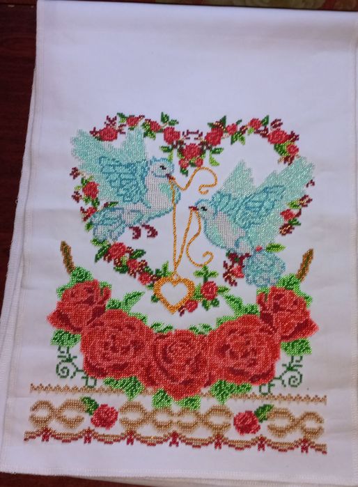 Весільні рушники  вишиті бісером