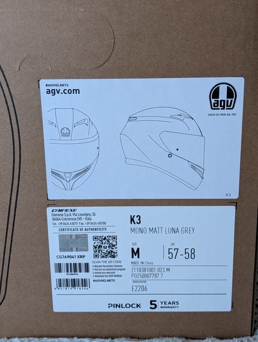 Capacete Mota AGV K3