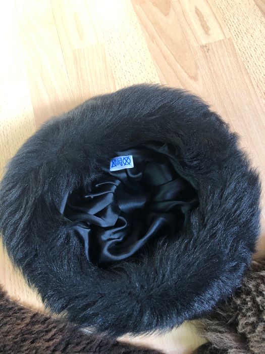 Czapka z barana, toczek, skóra naturalna 54 cm obwód , baranica