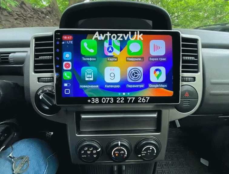 Магнитола X-TRAIL Nissan T31 GPS 2 дин Т31 Tesla CarPlay Тесла Android