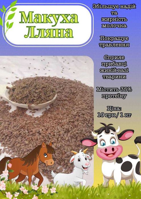 Макуха з насіння Льону