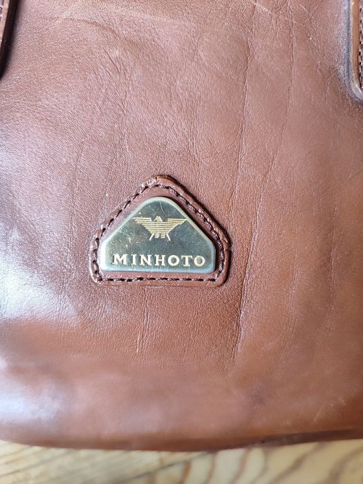 Saco de viagem antigo em pele