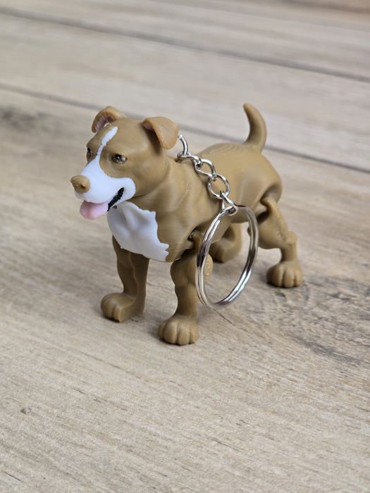 Breloczek Pitbull 3d - Brelok Druk3d fidget Keychain mixGadzet