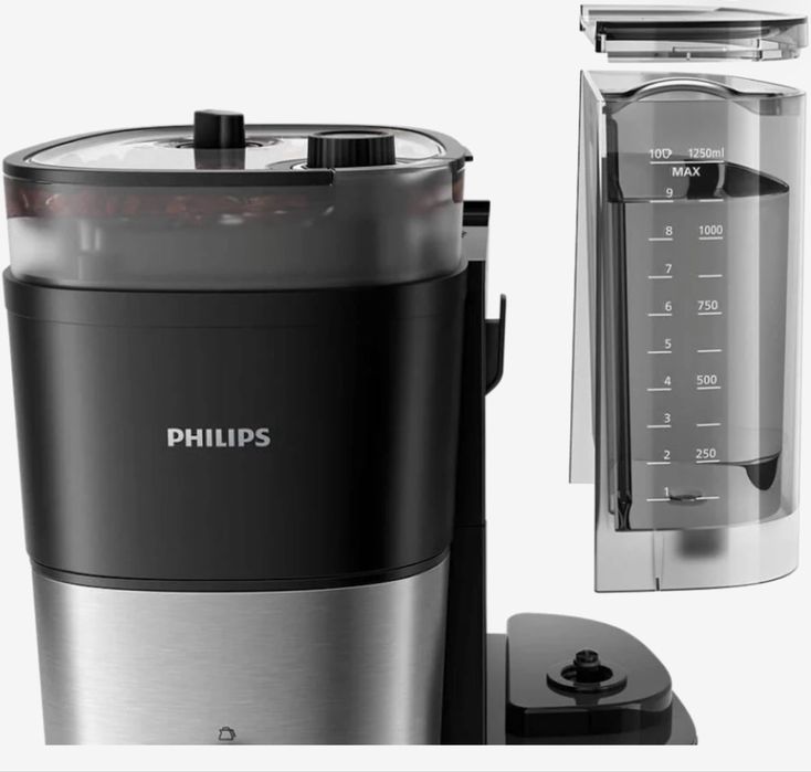 ekspres przelewowy Philips Grind & Brew z wbudowanym młynkiem do kawy