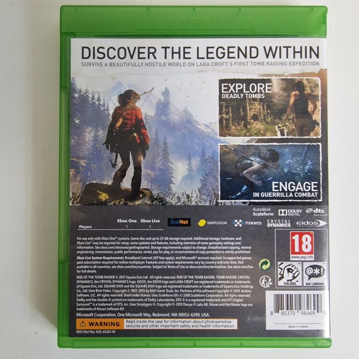 Rise of the Tomb Raider Xbox one