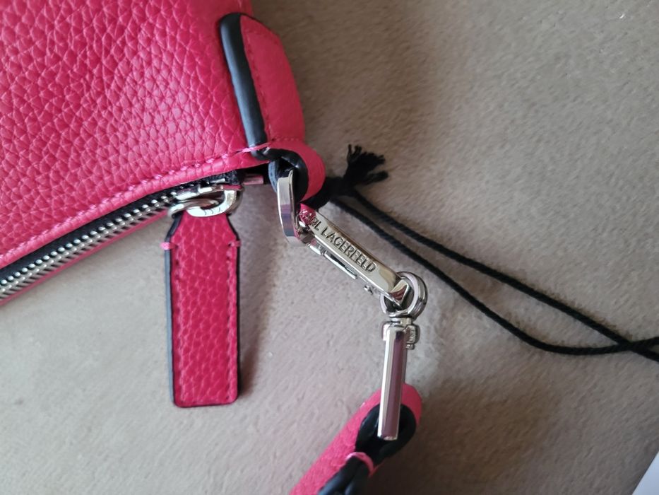 Torebka Torebeczka Damska Skórzana Skóra Karl Lagerfeld