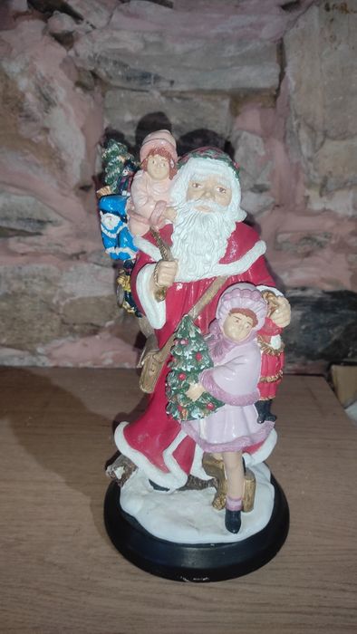 Pai Natal em marfinite, vintage.