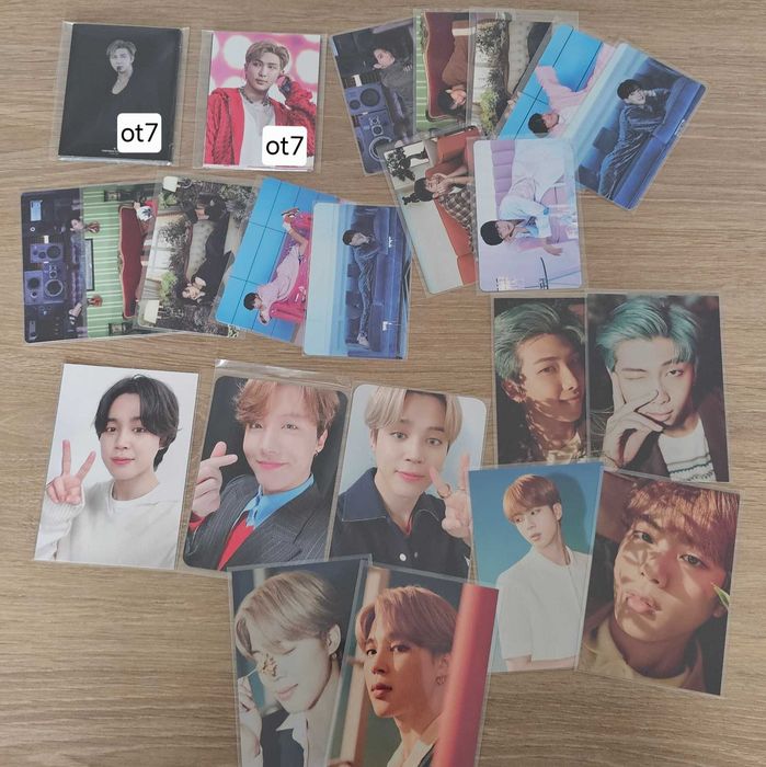 BTS photocards - grupo, solo, misc