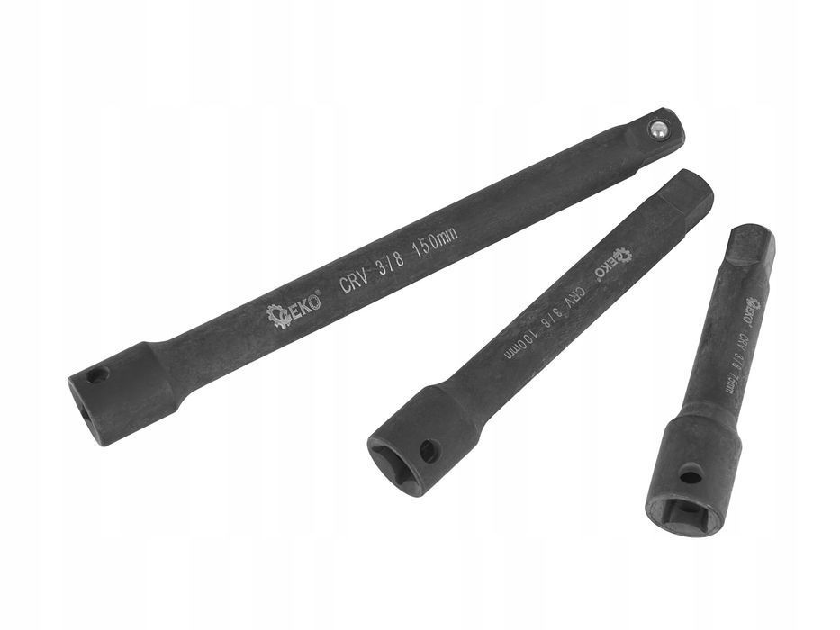 Zestaw przedłużek udarowych 1/4" 3/8" 1/2" CrV 9szt.