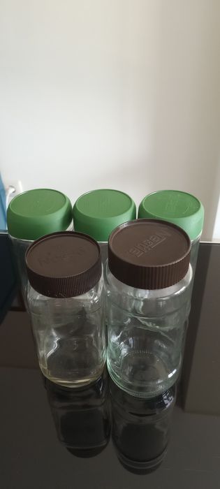 Frascos de vidro: diversos tamanhos e unidades