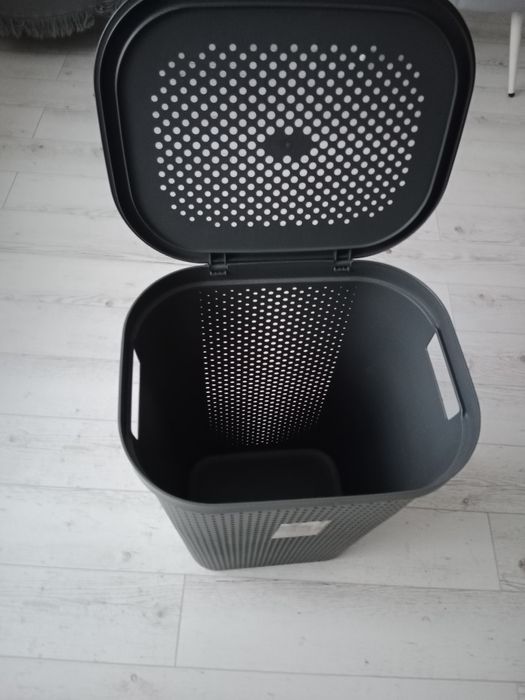 Nowy KOSZ POJEMNIK  PRANIE INFINITY CURVER 60L grafitowy szary grafit