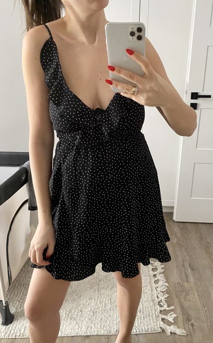 Sukienka groszki 34 hm nowa