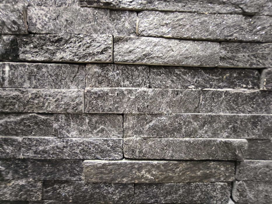 Panele Kamienne Black Slate, Kwarcyt Black i Beige.