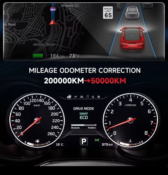 Obdprog m500 obd2 scanner ferramenta de ajuste quilometragem óleo rede