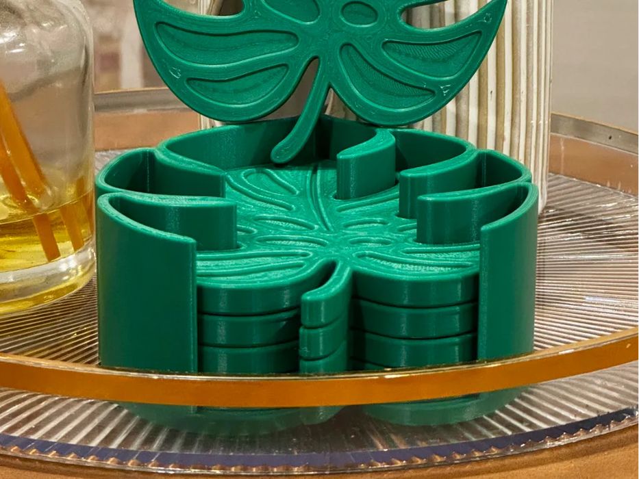 Coaster Base - Monstera Leaf