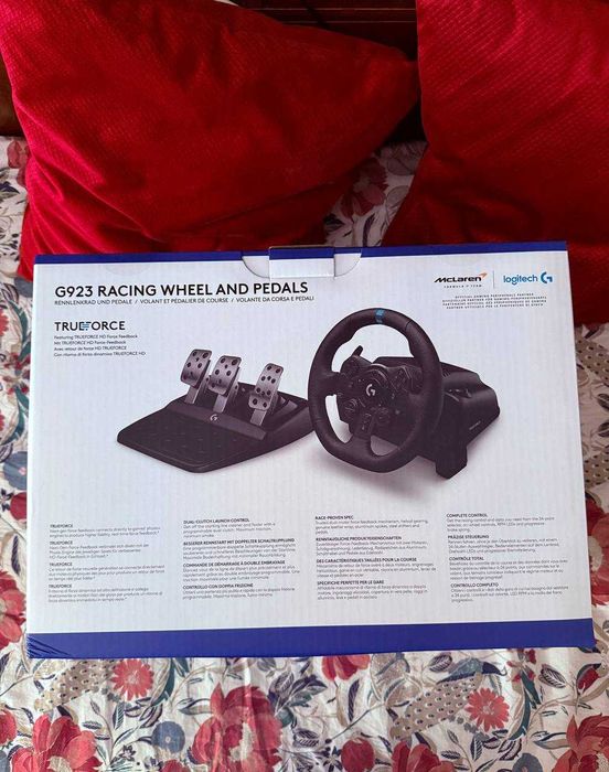 Volante Logitech G923 + Pedais – 100% Autêntico