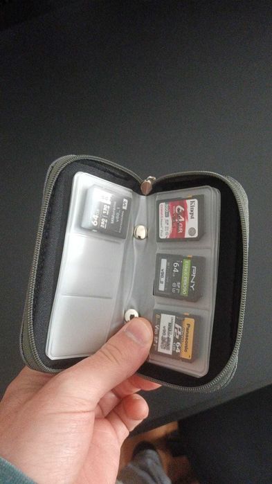 Bolsas para cartões de memoria