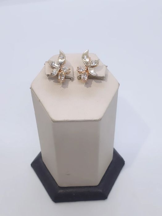 Сережки золоті 585проби, вага 3.65
