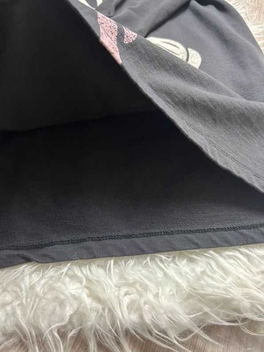 Cropp długa bluza tunika damska Myszka Minnie szary S 36 oversize