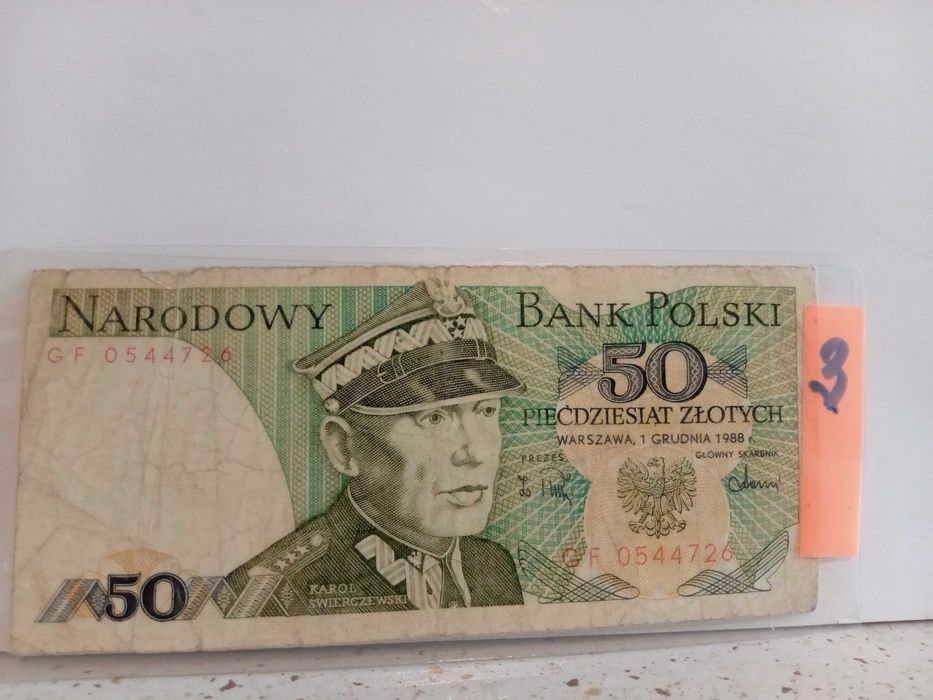003 - Banknot PRL Narodowy Bank Polski - nominał 50 zł