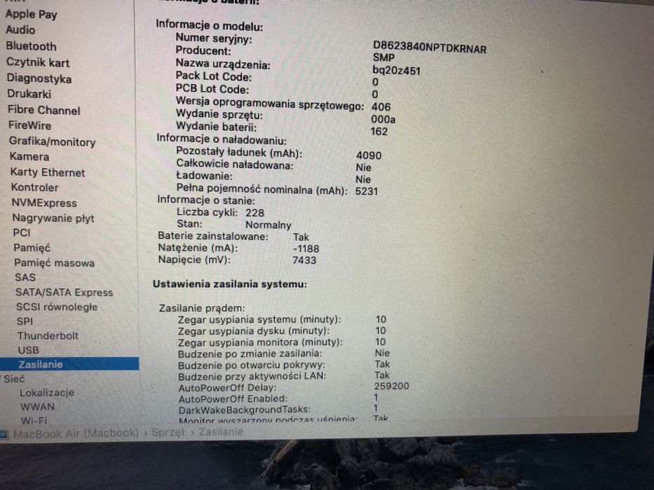 Macbook AIR 1466 13,3”