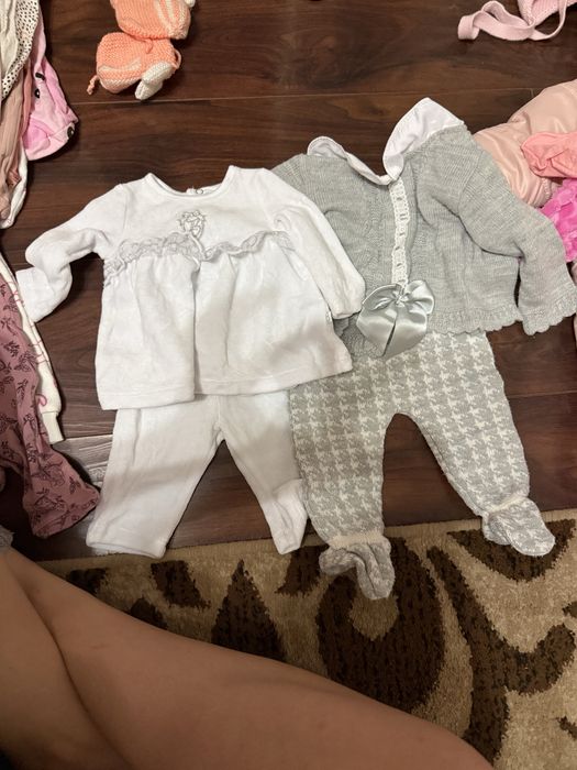 Лот теплих речей на дівчинку 0-3 міс