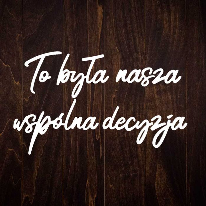 Najpiękniejsza wspólna podróż napis led na wesele ledon neon