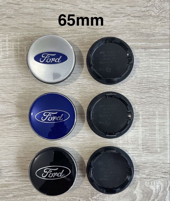 Conjunto Centros Tampas Ford 54mm 56mm 60mm 63mm 65mm 68mm