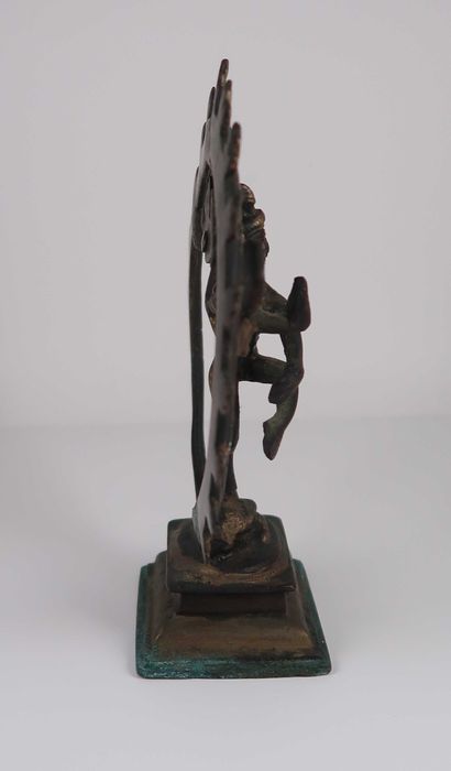 Escultura Shiva Nataraja antiga - 18.5 cm