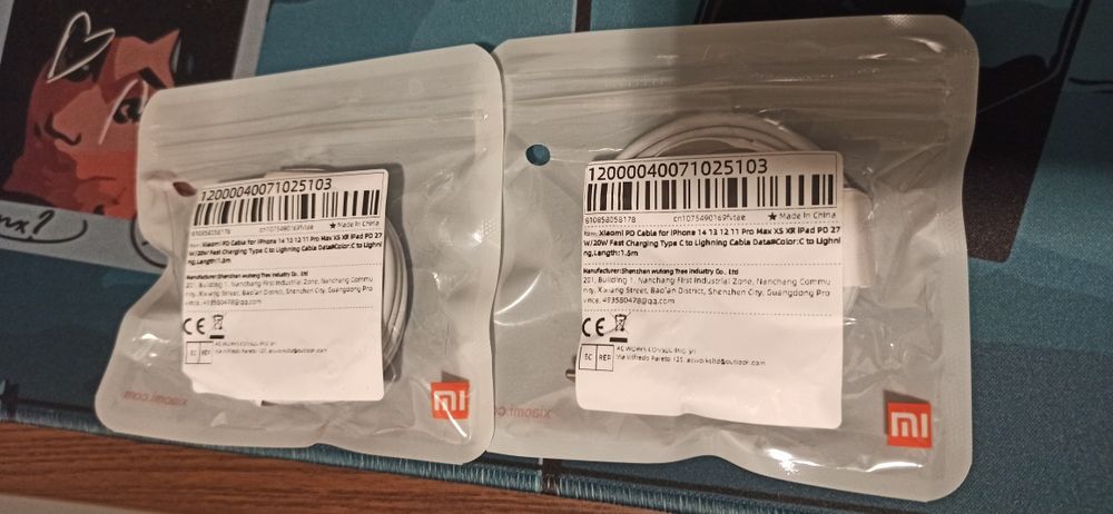 Cabos novos para telemóvel marca Xiaomi