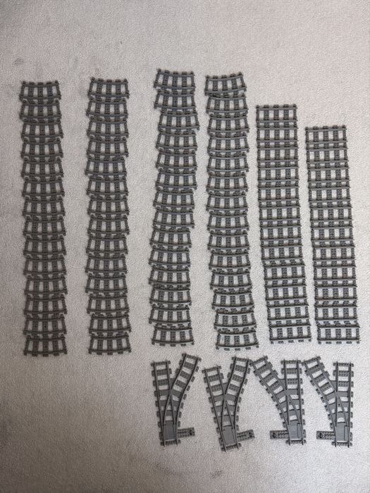 ORYGINALNE LEGO – 83 tory + 4 rozjazdy