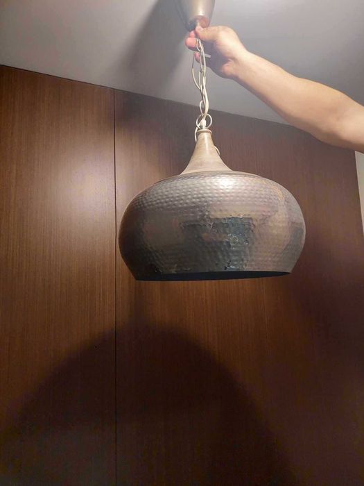 Candeeiro de metal/latão