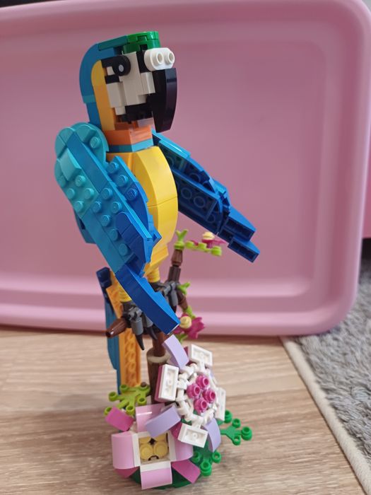 LEGO Creator – Ara Niebiesko-Żółta śliczna papuga oryginalne LEGO