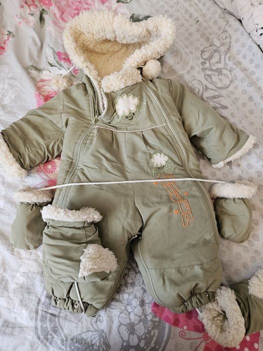 Дитячий комбінезон на овчині