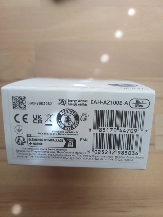 Słuchawki bezprzewodowe bluetooth TECHNICS AZ100E-A BLUE niebieskie NOWE