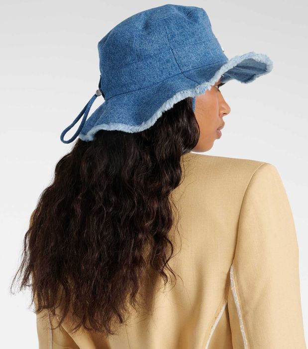 Панама Jacquemus Le Bob Artichaut Blue \ Yellow \ Olive \ Denim \ Purple
