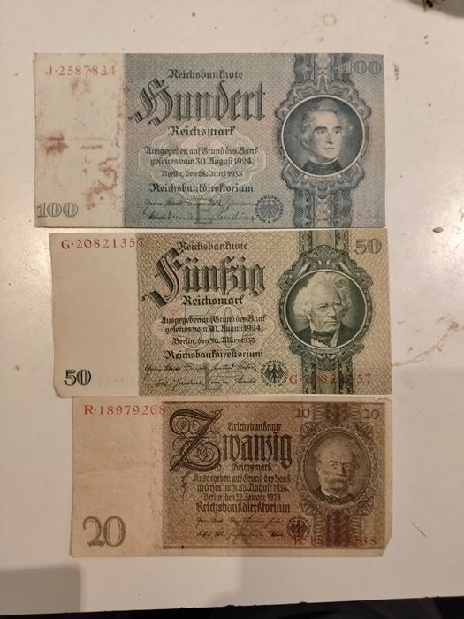 Banknoty niemieckie stare
