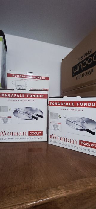 Conjunto Fondue Bodum Vintage 'Lux Woman' - Completo e na Caixa