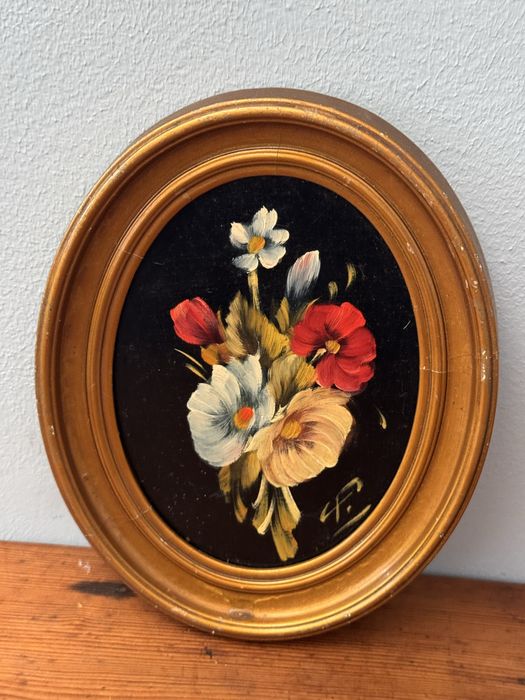 Vintage Varios quadtos pintados mao