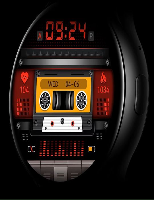 smartwatch rubicon rncf11 black smarub240